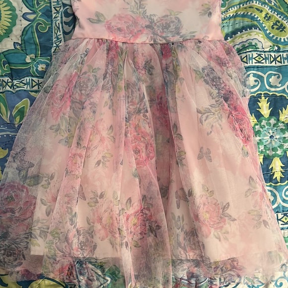 Girls Size 7/8 sleeveless floral dress - Picture 3 of 6